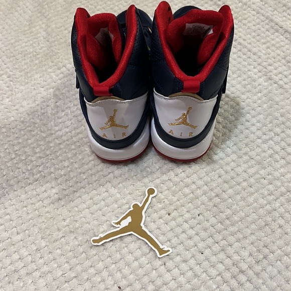 Nike Jordan Flight 45 High Blue & Red GS Sneaker CZ8768-400 - Youth Size 5 - Picture 7 of 10